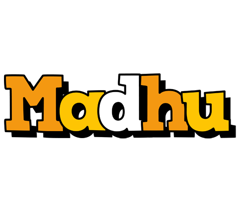Madhu cartoon logo