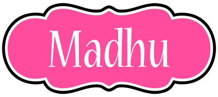 Madhu invitation logo