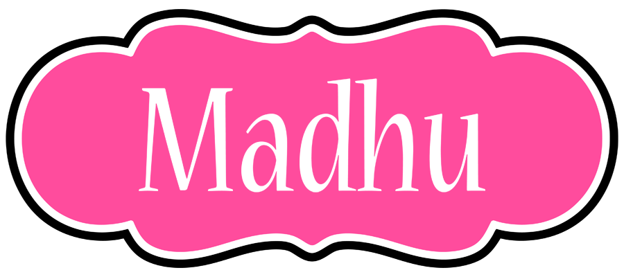Madhu invitation logo