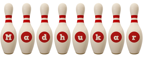 Madhukar bowling-pin logo