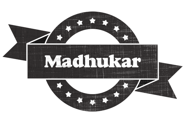 Madhukar grunge logo