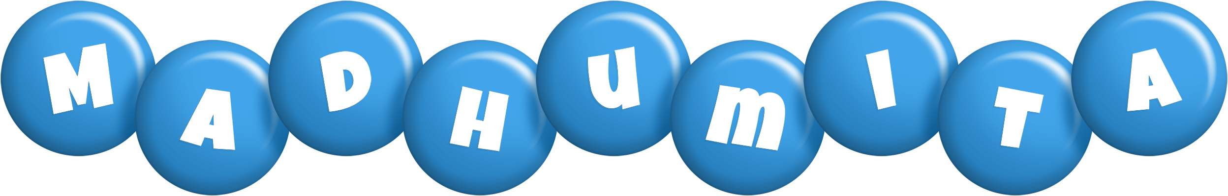 Madhumita candy-blue logo