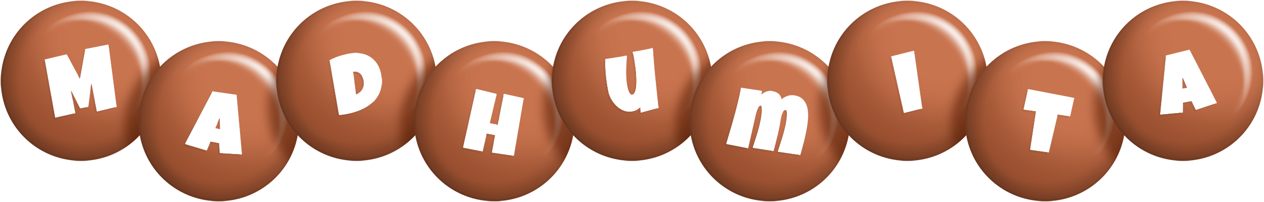 Madhumita candy-brown logo