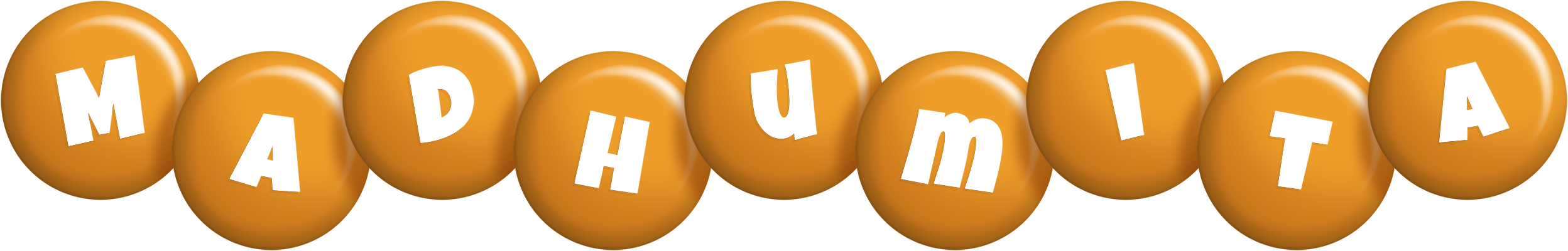 Madhumita candy-orange logo