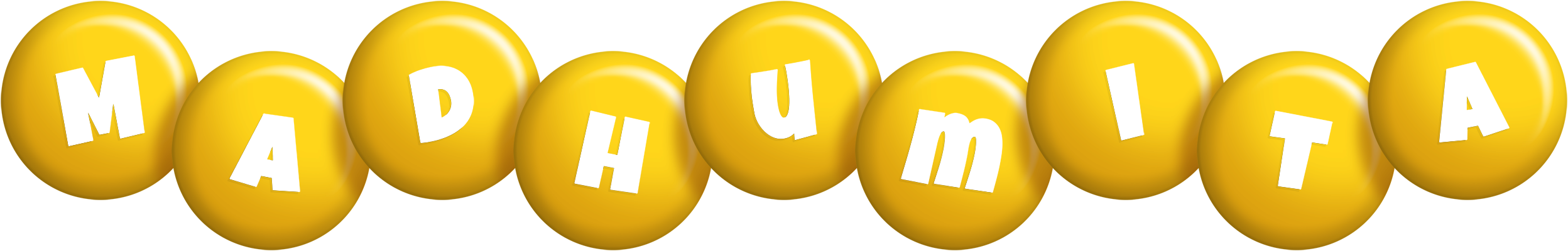 Madhumita candy-yellow logo