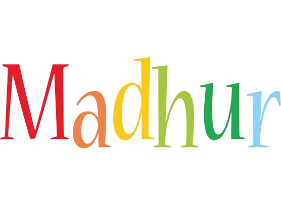 Madhur birthday logo