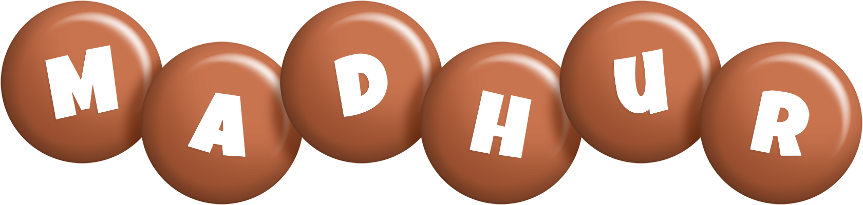 Madhur candy-brown logo