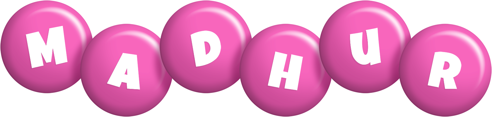 Madhur candy-pink logo