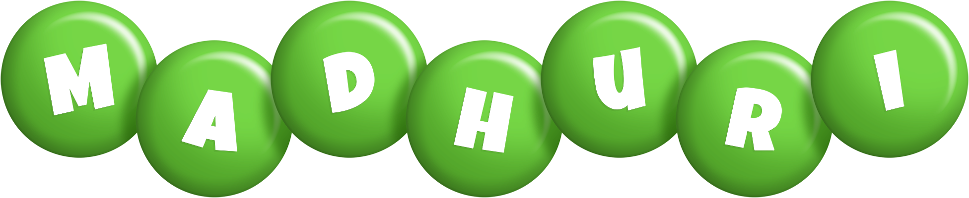 Madhuri candy-green logo