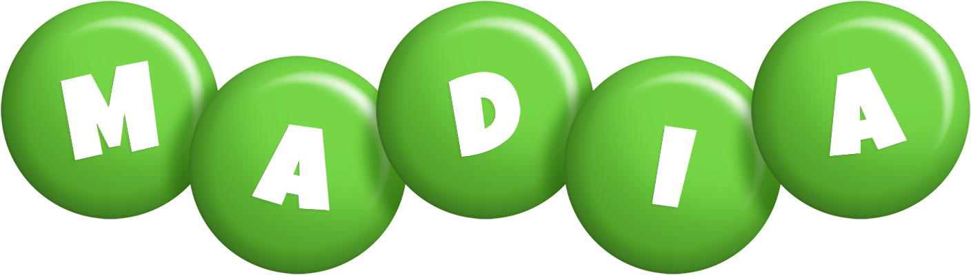 Madia candy-green logo