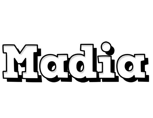 Madia snowing logo