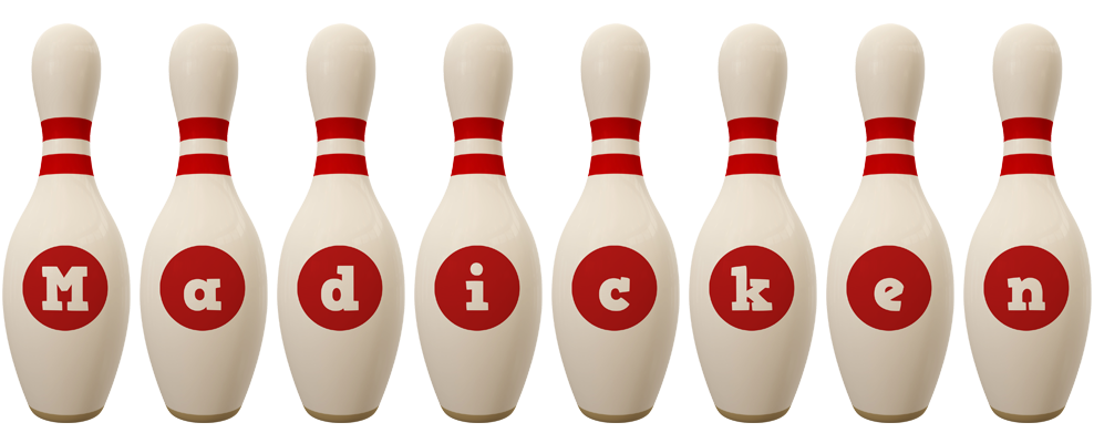 Madicken bowling-pin logo