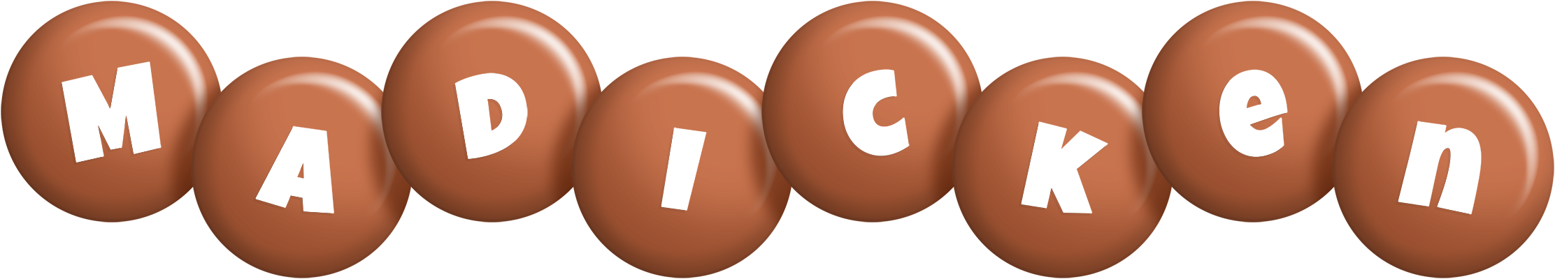 Madicken candy-brown logo