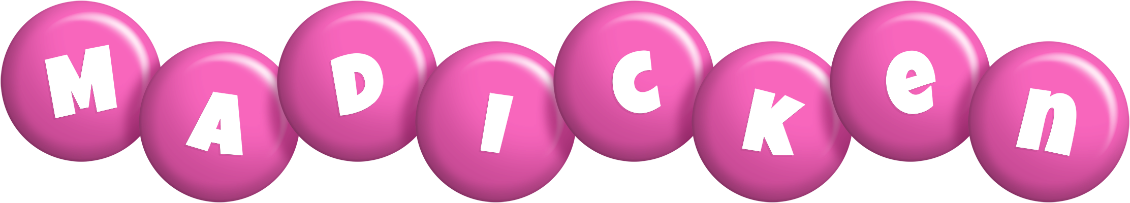 Madicken candy-pink logo