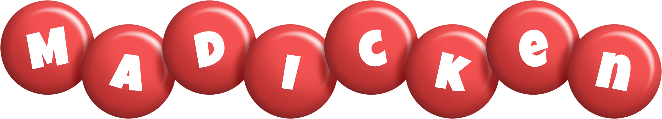 Madicken candy-red logo