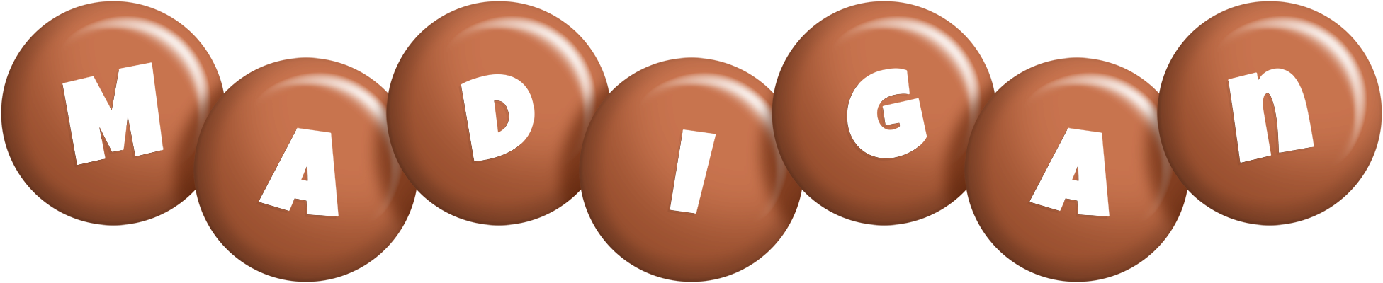 Madigan candy-brown logo