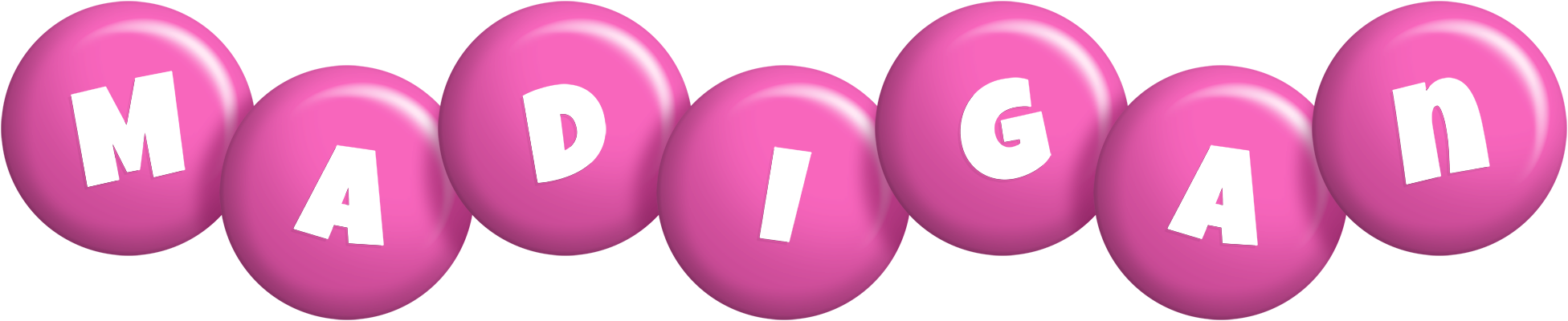 Madigan candy-pink logo
