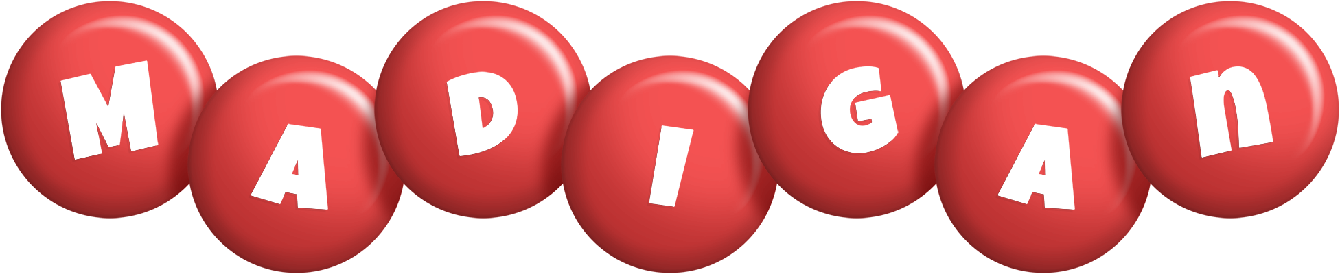 Madigan candy-red logo