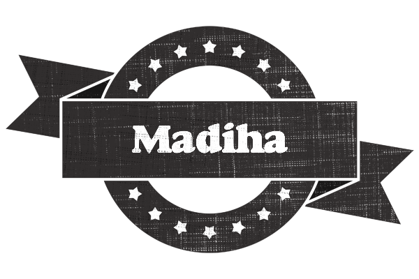 Madiha grunge logo