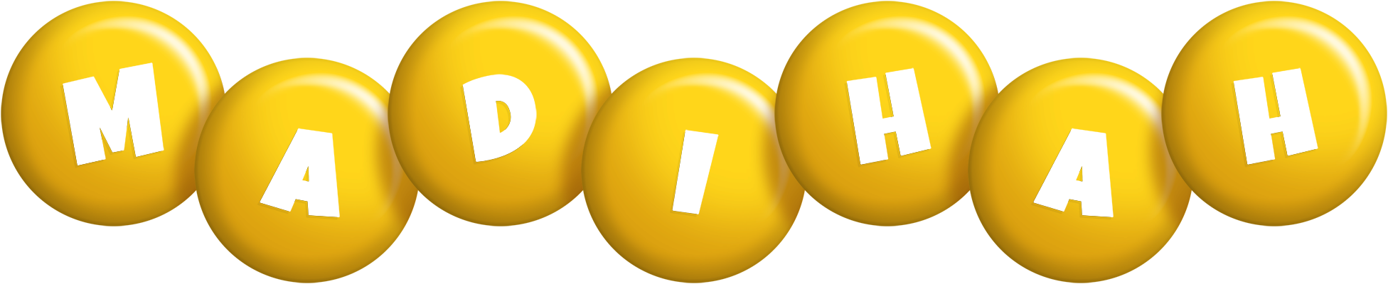 Madihah candy-yellow logo