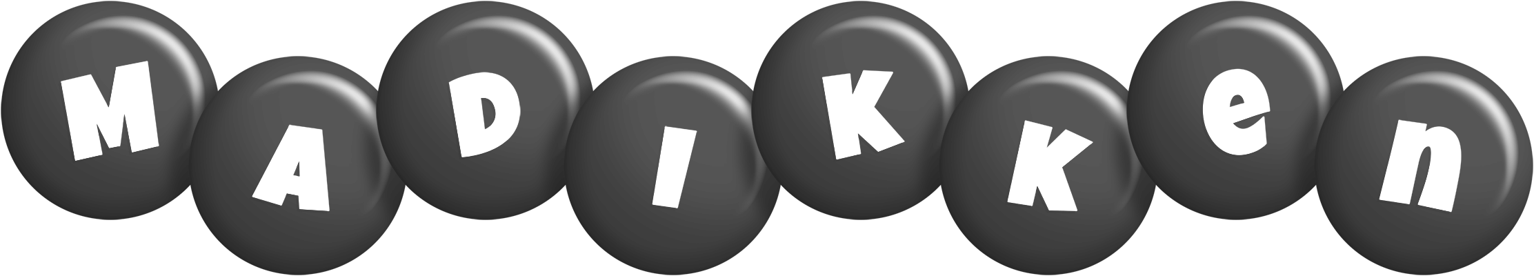 Madikken candy-black logo