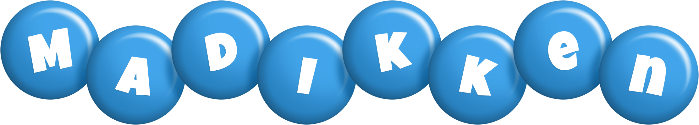 Madikken candy-blue logo