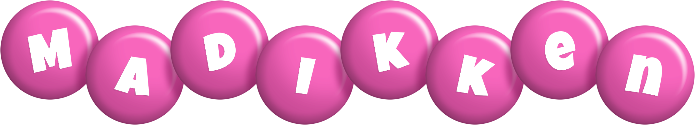 Madikken candy-pink logo