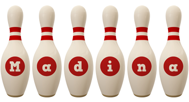 Madina bowling-pin logo