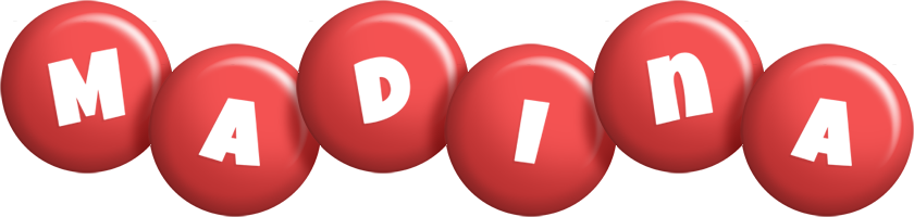 Madina candy-red logo