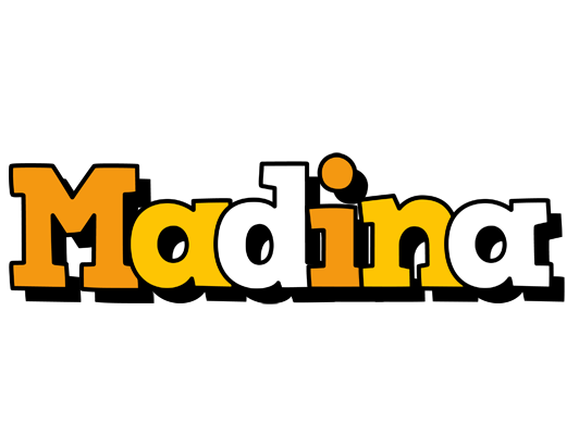Madina cartoon logo