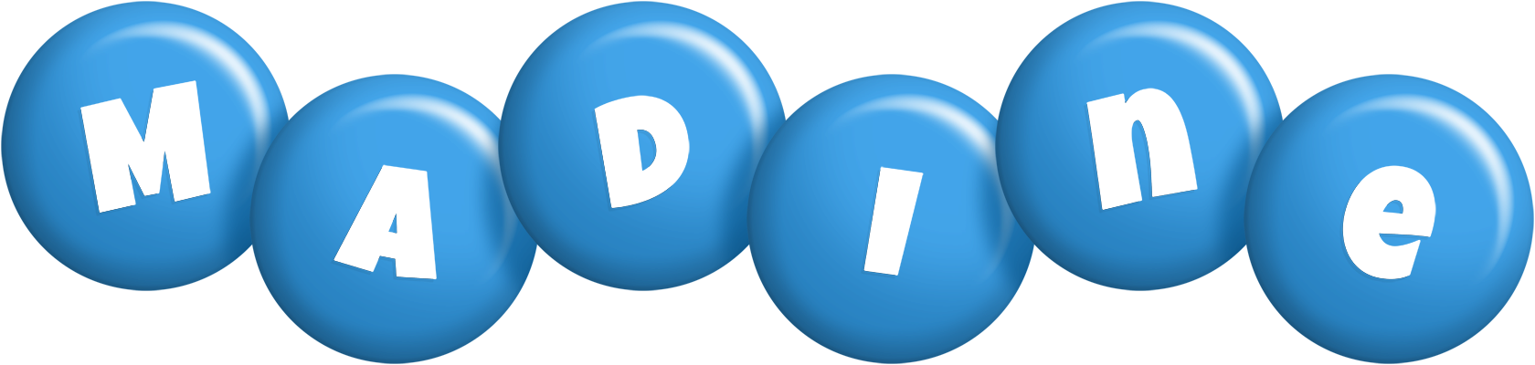 Madine candy-blue logo