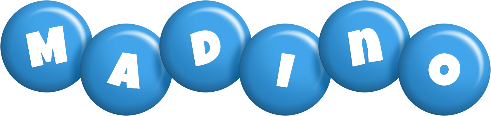 Madino candy-blue logo