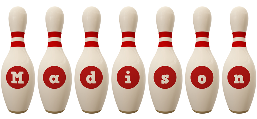 Madison bowling-pin logo