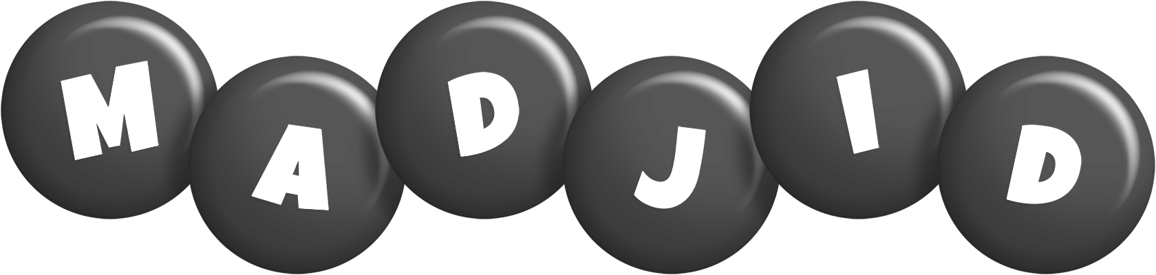 Madjid candy-black logo