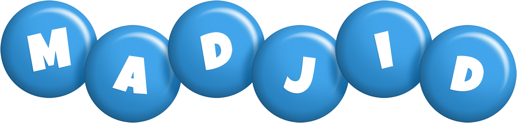 Madjid candy-blue logo