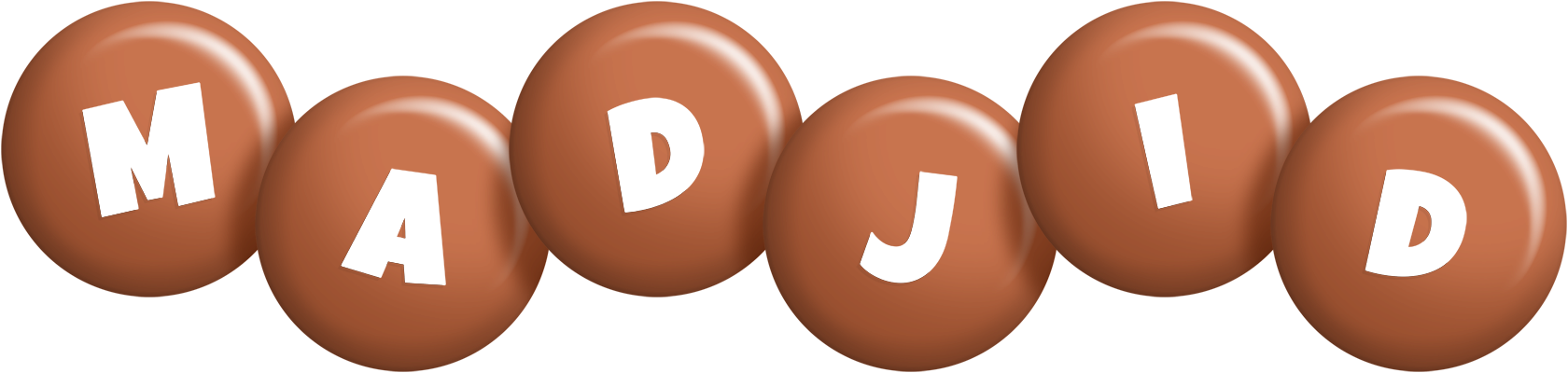 Madjid candy-brown logo