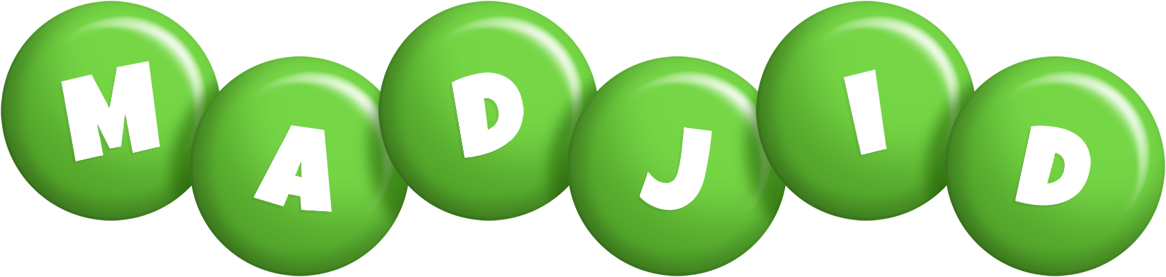 Madjid candy-green logo
