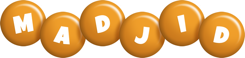 Madjid candy-orange logo