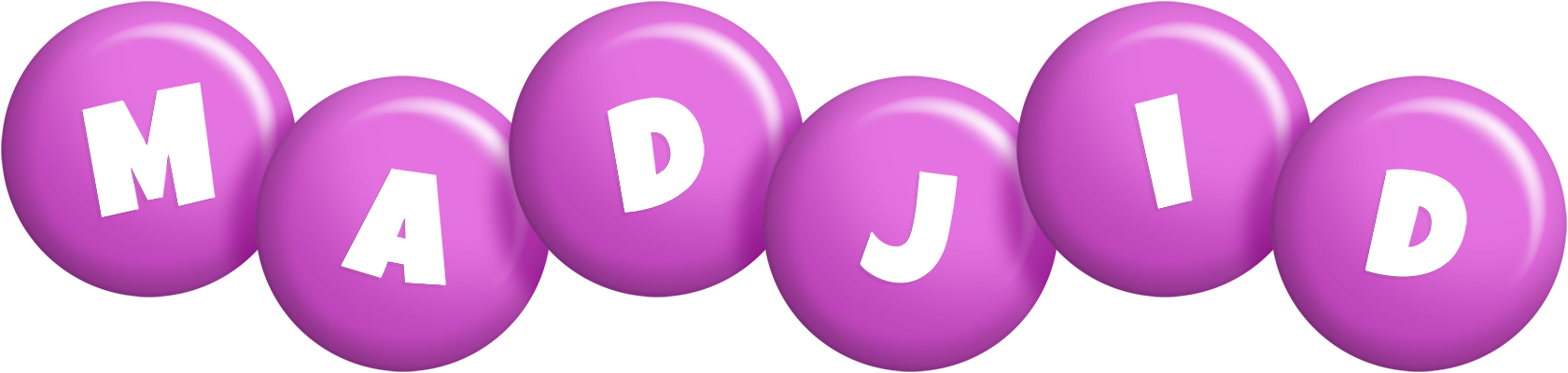 Madjid candy-purple logo