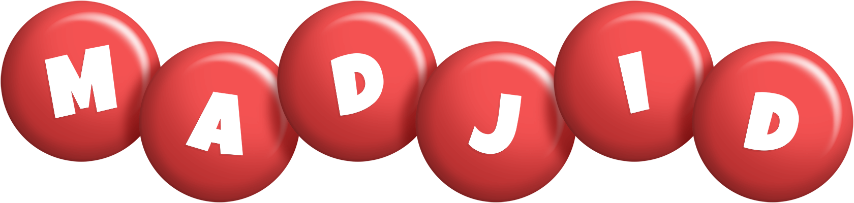 Madjid candy-red logo