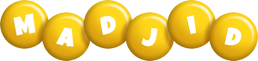 Madjid candy-yellow logo