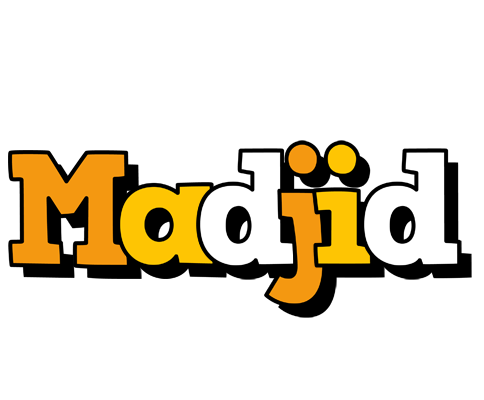 Madjid cartoon logo