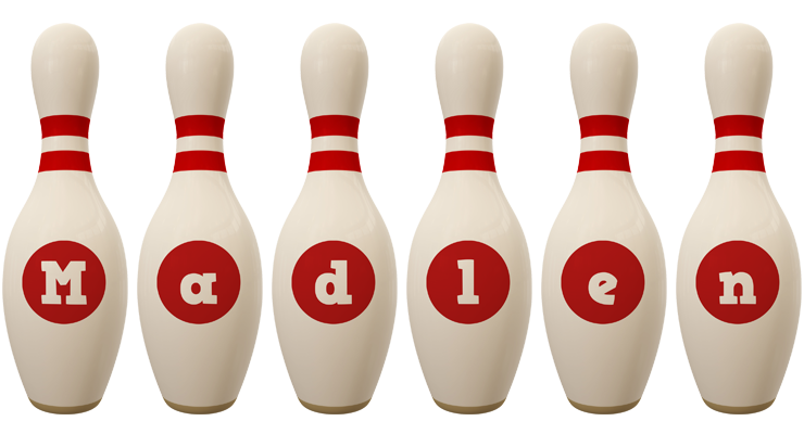 Madlen bowling-pin logo
