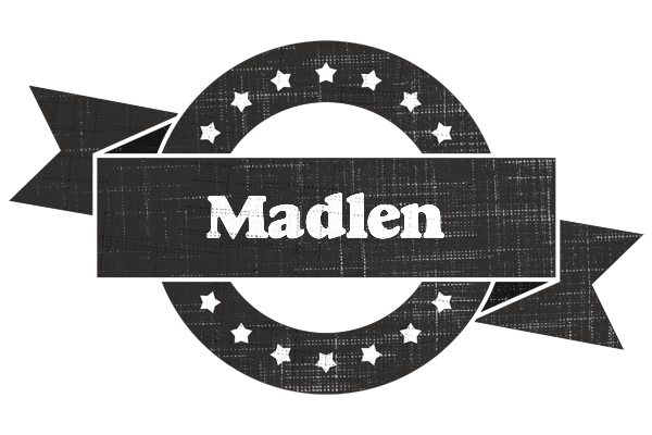 Madlen grunge logo