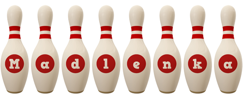 Madlenka bowling-pin logo