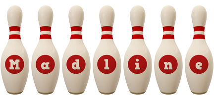 Madline bowling-pin logo