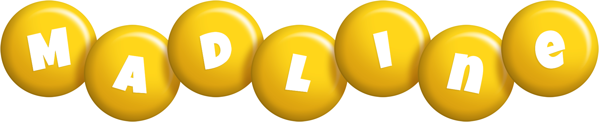 Madline candy-yellow logo