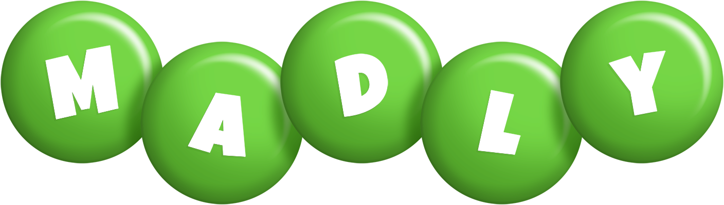 Madly candy-green logo