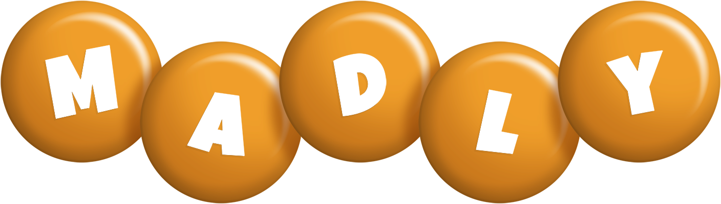 Madly candy-orange logo