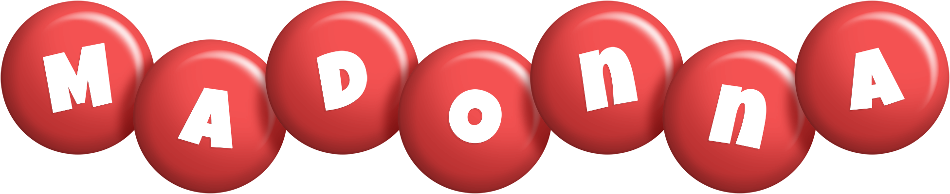 Madonna candy-red logo